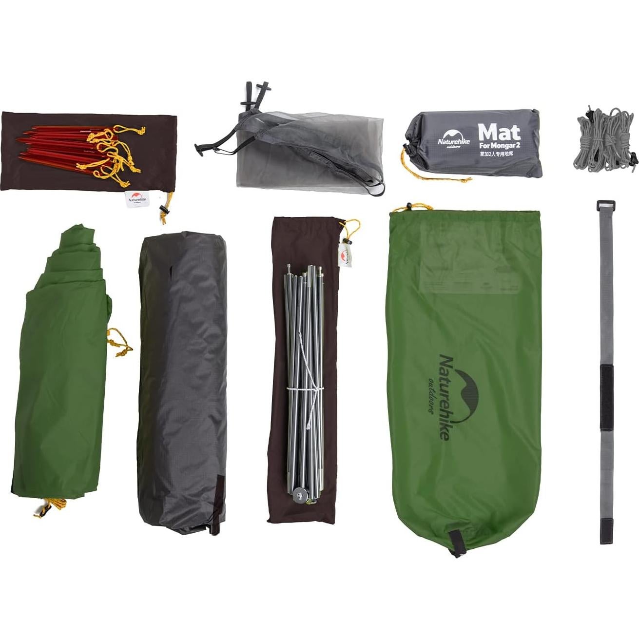 Tienda de Camping Naturehike Mongar 2 Personas 3 Temporadas