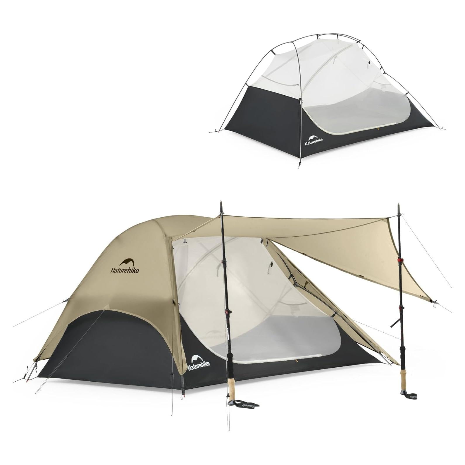 Star River UL 2 Person Backpacking Tent, Double Layer Waterproof Two Person Tents, Lightweight Backpacking Cycling 2 Person Tent