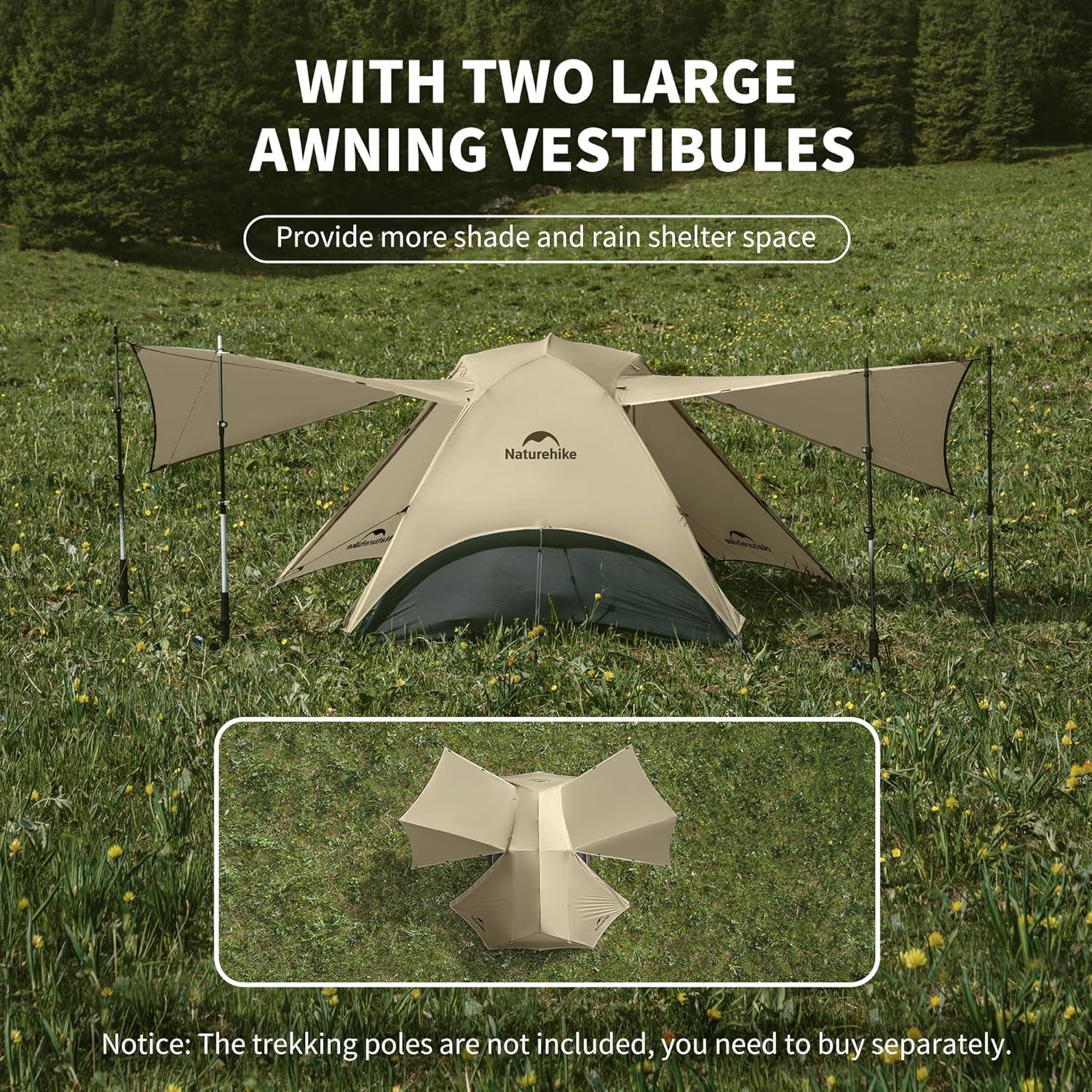 Star River UL 2 Person Backpacking Tent, Double Layer Waterproof Two Person Tents, Lightweight Backpacking Cycling 2 Person Tent