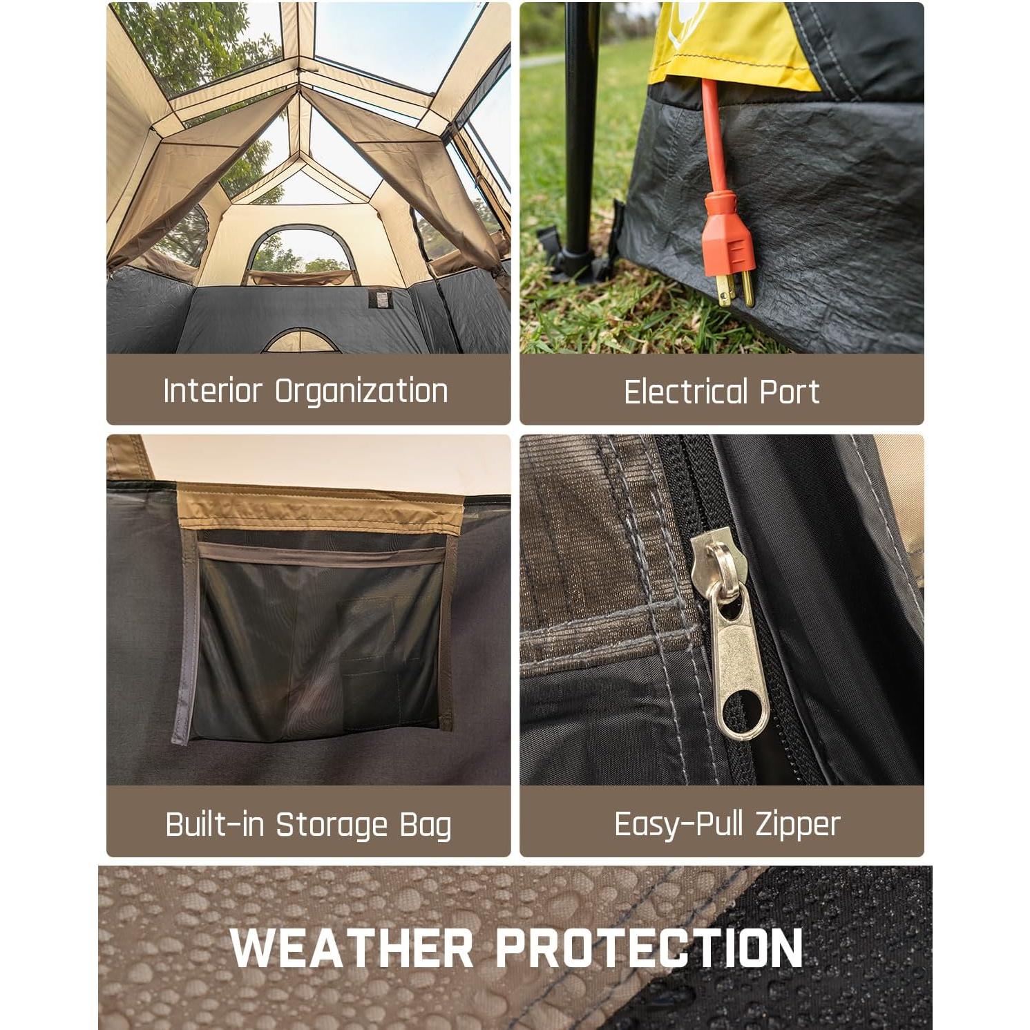Carpa Instantánea FanttikOutdoor Zeta C6 Pro Max 6-12 Personas