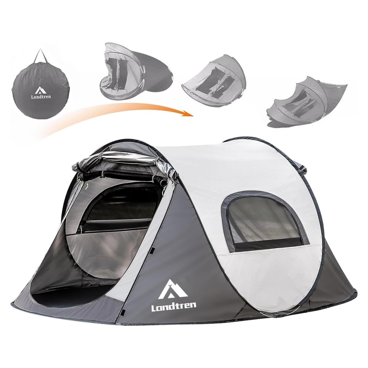 Carpa Pop Up Londtren 2 Personas Impermeable Fácil Montaje