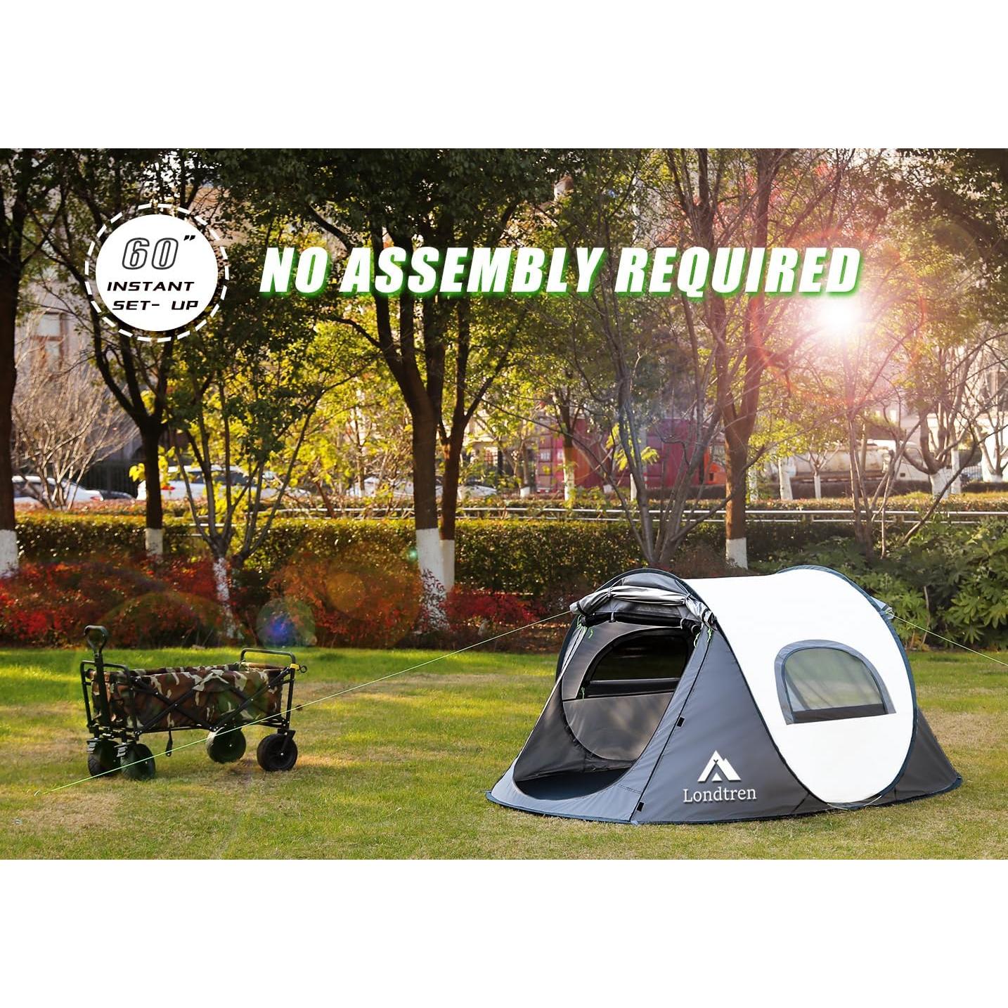 Carpa Pop Up Londtren 2 Personas Impermeable Fácil Montaje