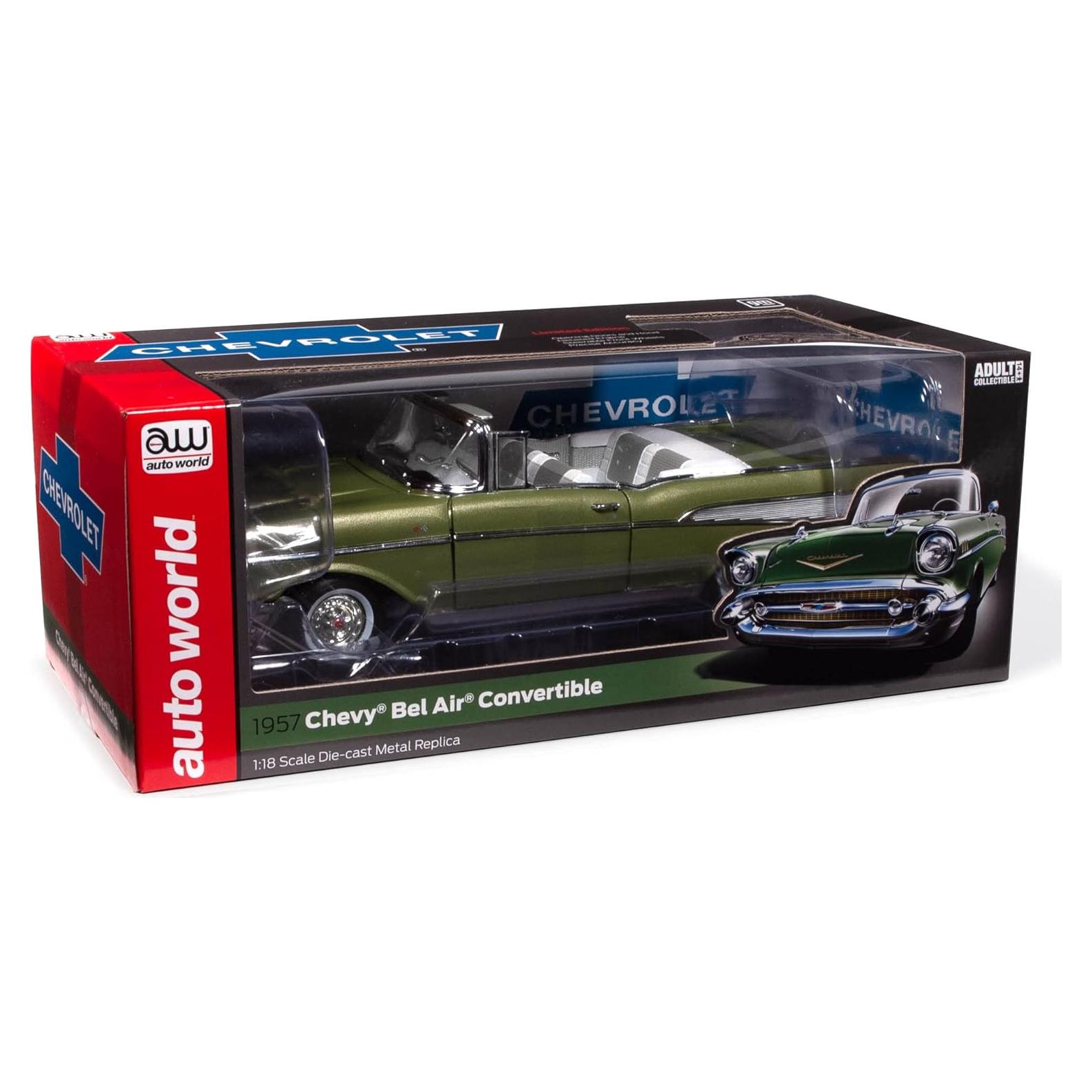 Auto Diecast 1:18 Chevrolet Bel Air Convertible Verde