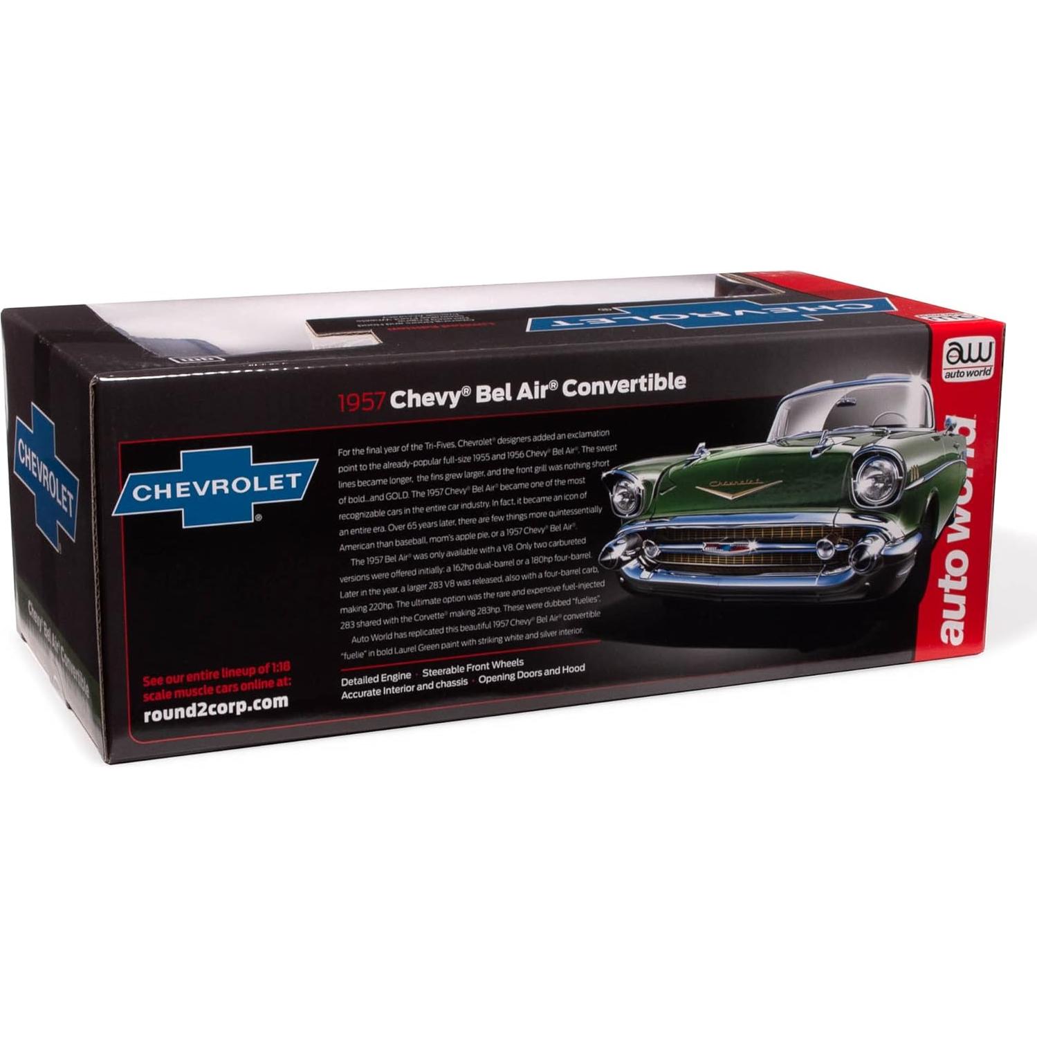 Auto Diecast 1:18 Chevrolet Bel Air Convertible Verde