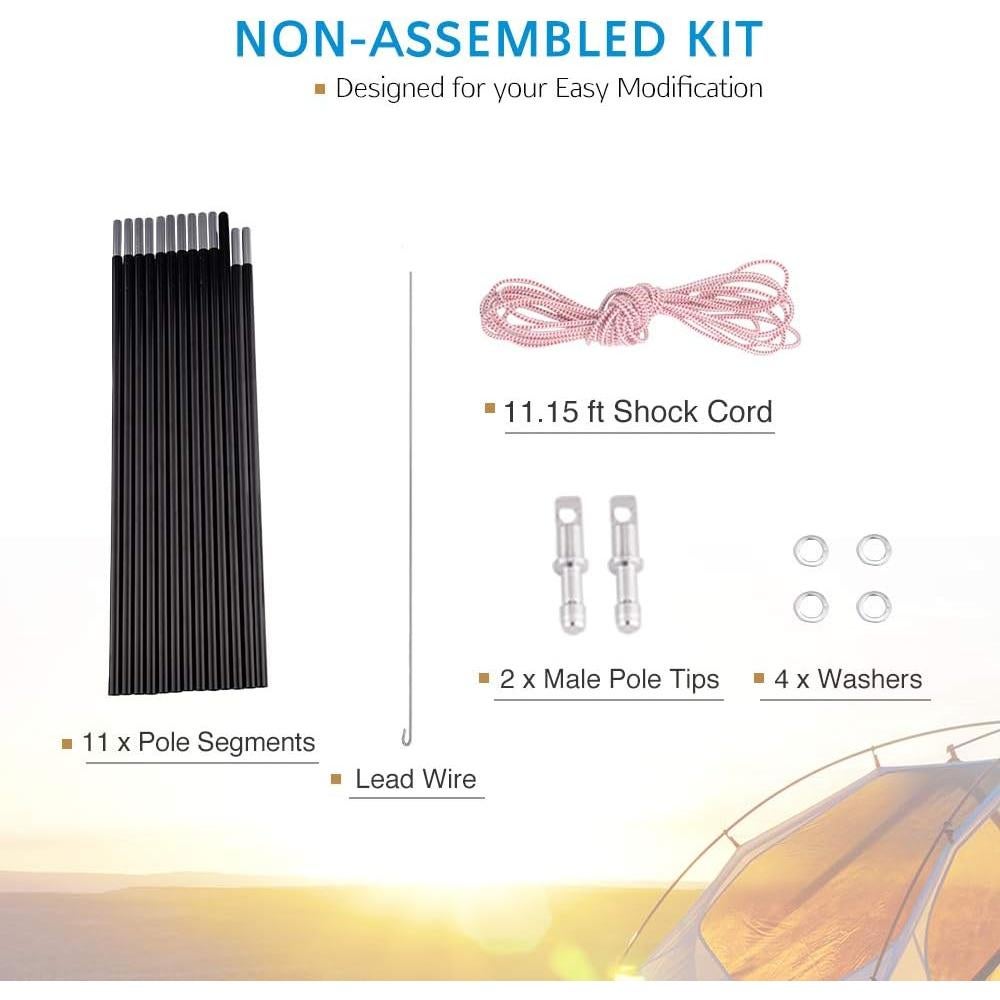 Postes de Reemplazo para Tienda BRILLIANCE4U 3.66m Aluminio