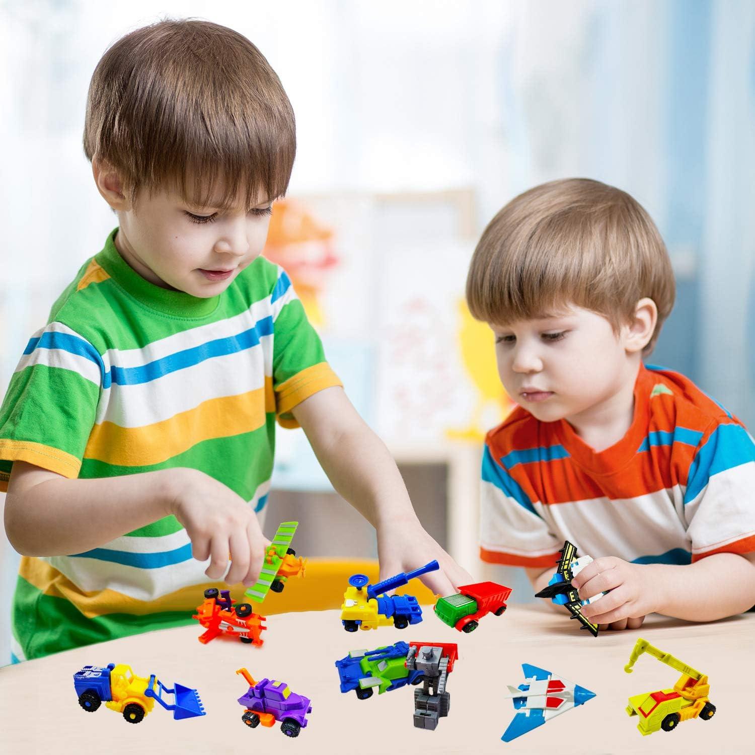 Set de 16 Coches Mini Robots Transformables CTRLZS