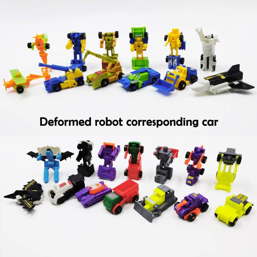 Set de 16 Coches Mini Robots Transformables CTRLZS