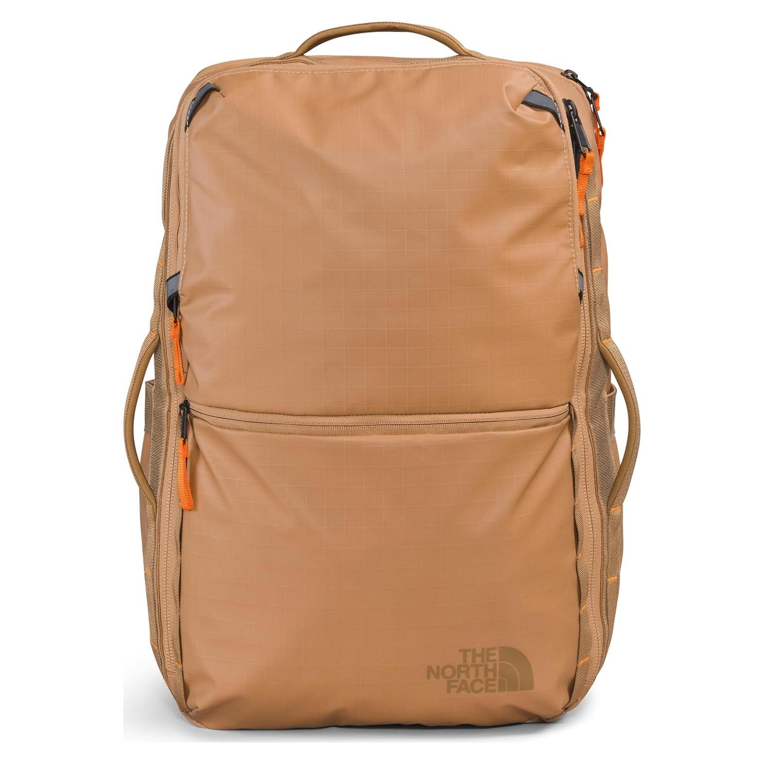 THE NORTH FACE Base Camp Voyager Travel Pack, Almond Butter/Utility Brown/Mandarin, One Size