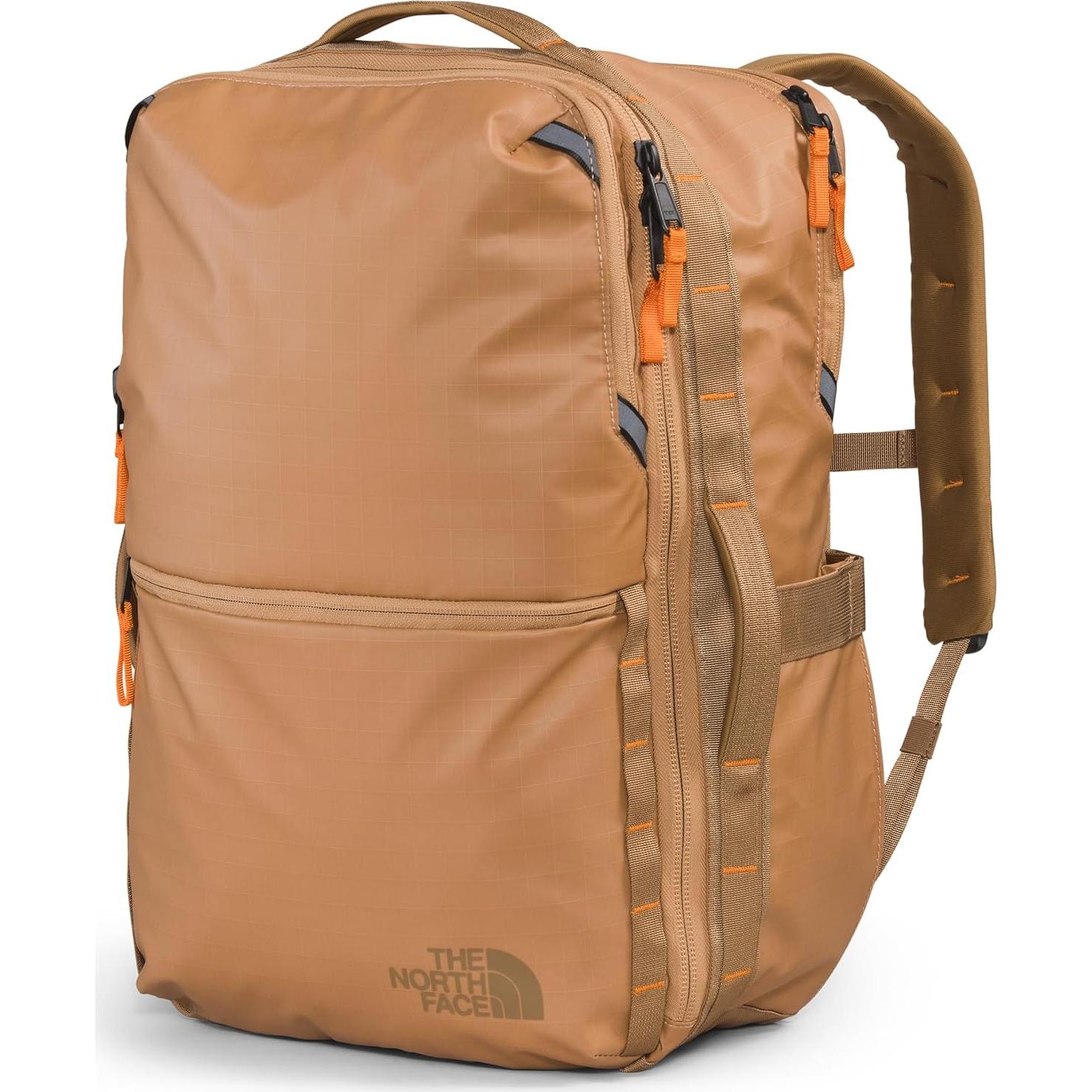 THE NORTH FACE Base Camp Voyager Travel Pack, Almond Butter/Utility Brown/Mandarin, One Size