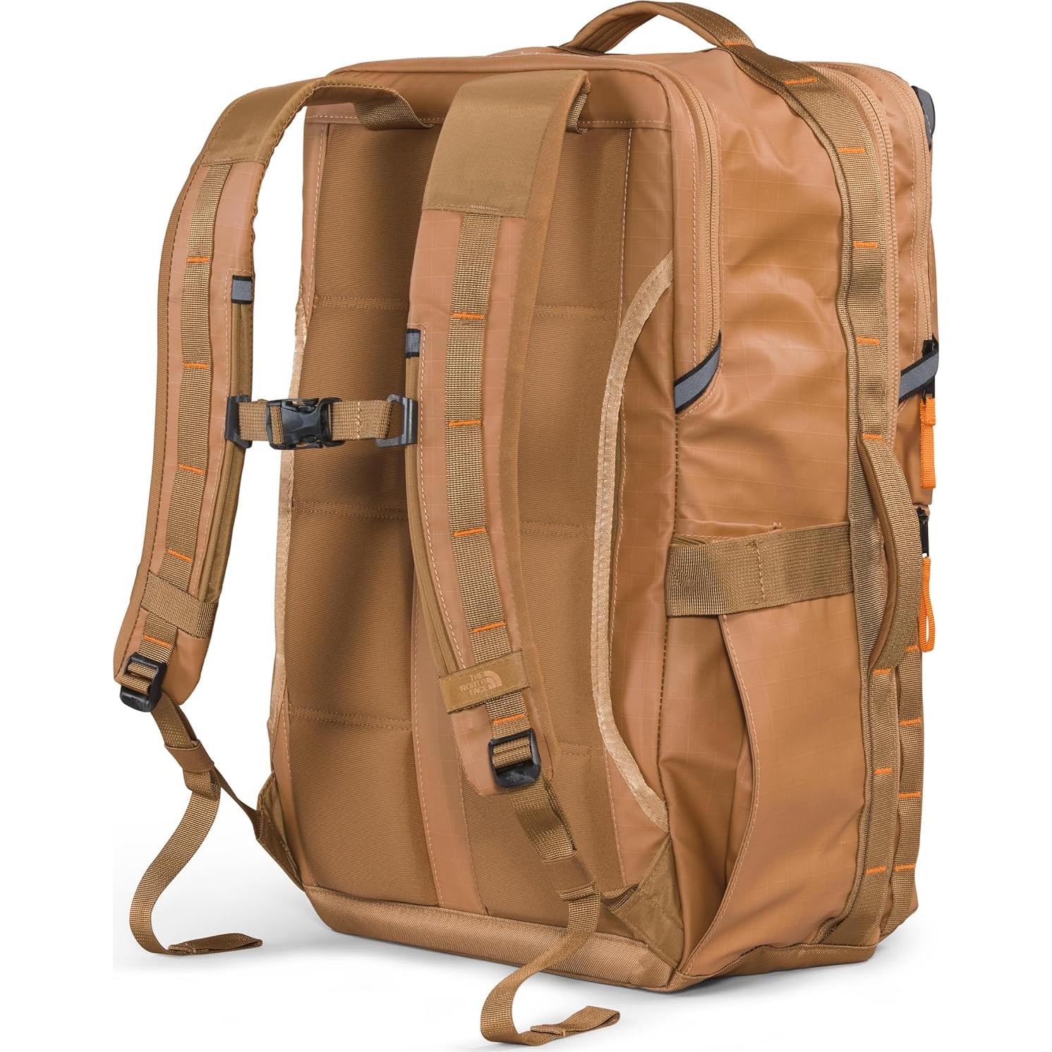 THE NORTH FACE Base Camp Voyager Travel Pack, Almond Butter/Utility Brown/Mandarin, One Size