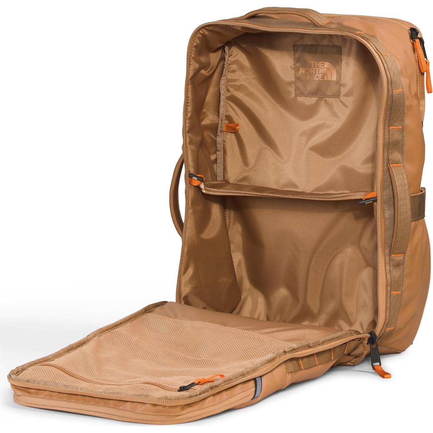 THE NORTH FACE Base Camp Voyager Travel Pack, Almond Butter/Utility Brown/Mandarin, One Size