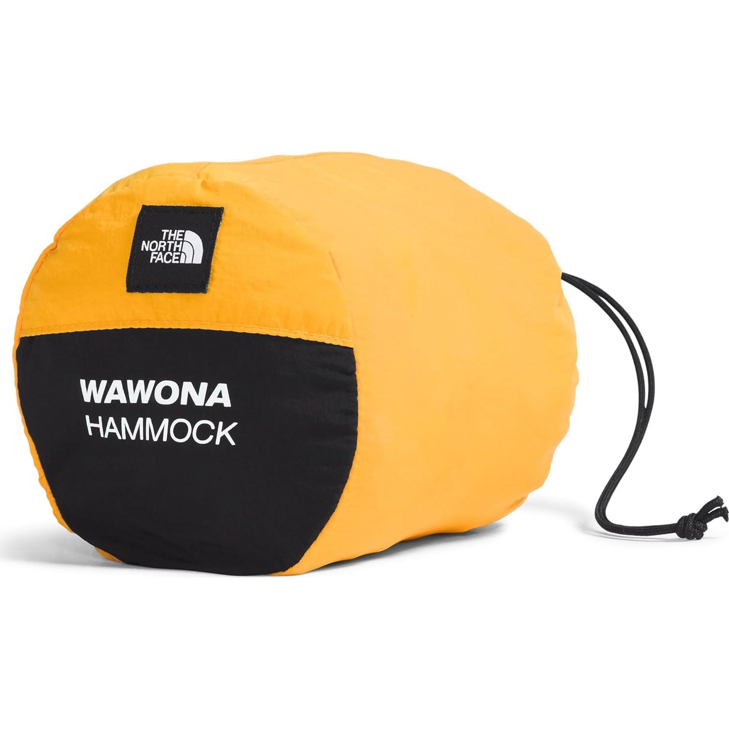Wawona Camp Hammock | Includes Carabiners & Tree Straps for Easy Setup, Storage Bag Doubles as Pocket, Light & Packable, Summit Gold/TNF Black, One Size