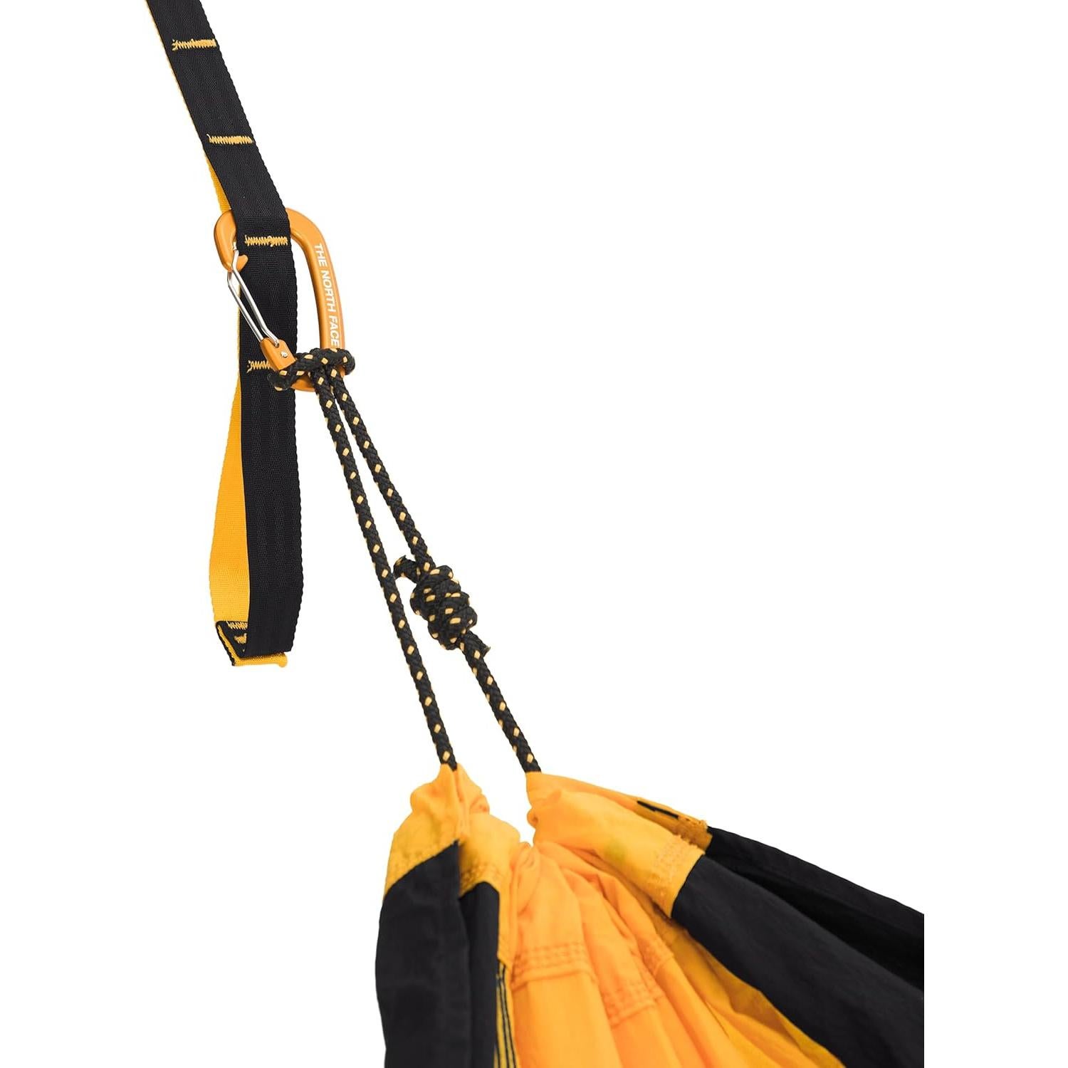 Wawona Camp Hammock | Includes Carabiners & Tree Straps for Easy Setup, Storage Bag Doubles as Pocket, Light & Packable, Summit Gold/TNF Black, One Size