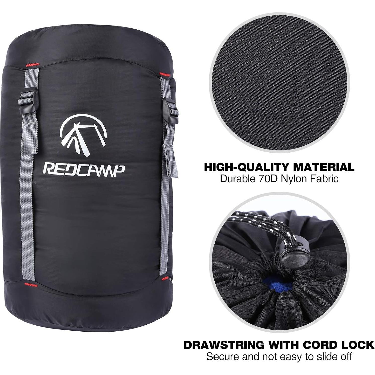 Bolsa de Compresión REDCAMP 10L Nylon Ligera para Camping