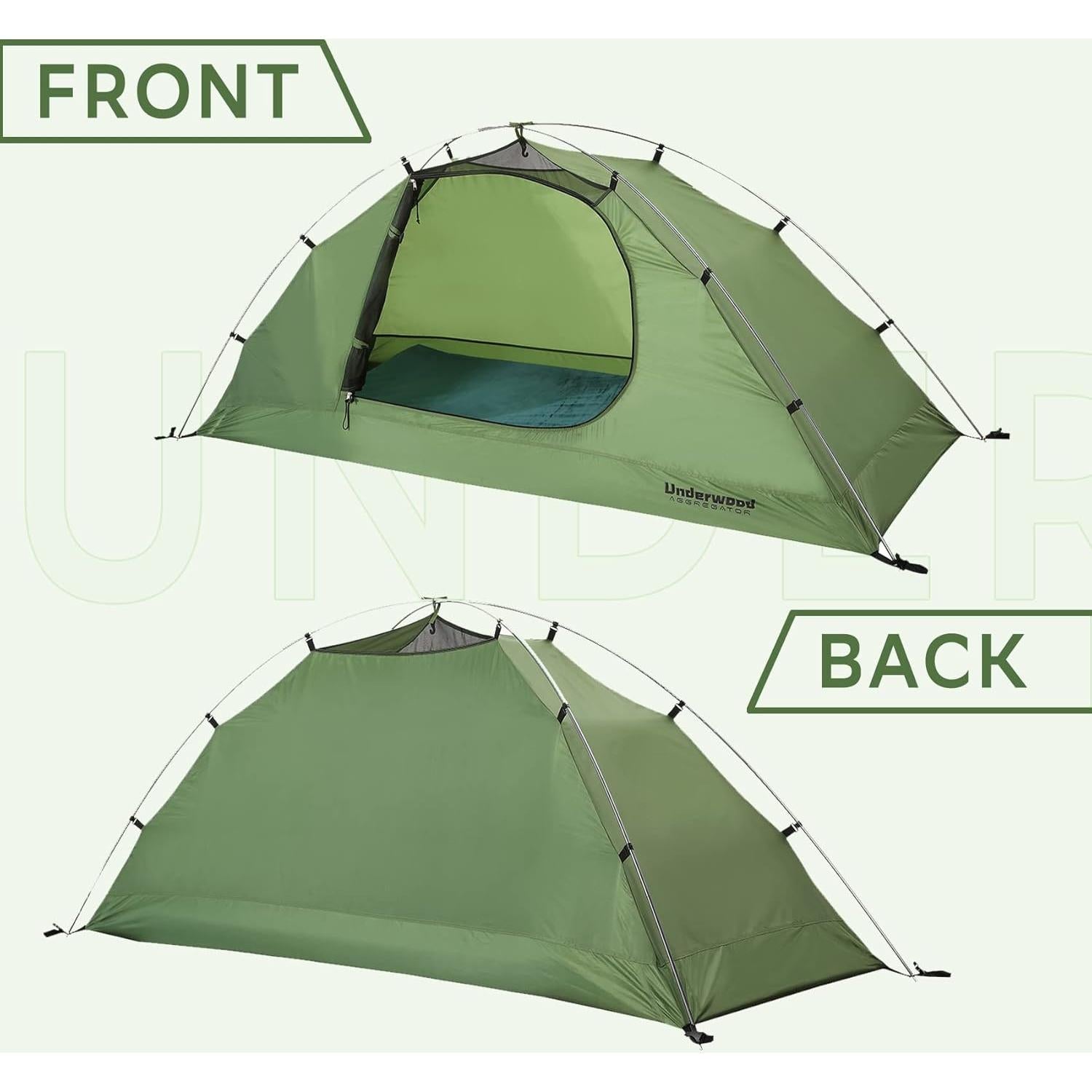 Tienda de Camping 1 Persona Underwood UA0601201900B Impermeable