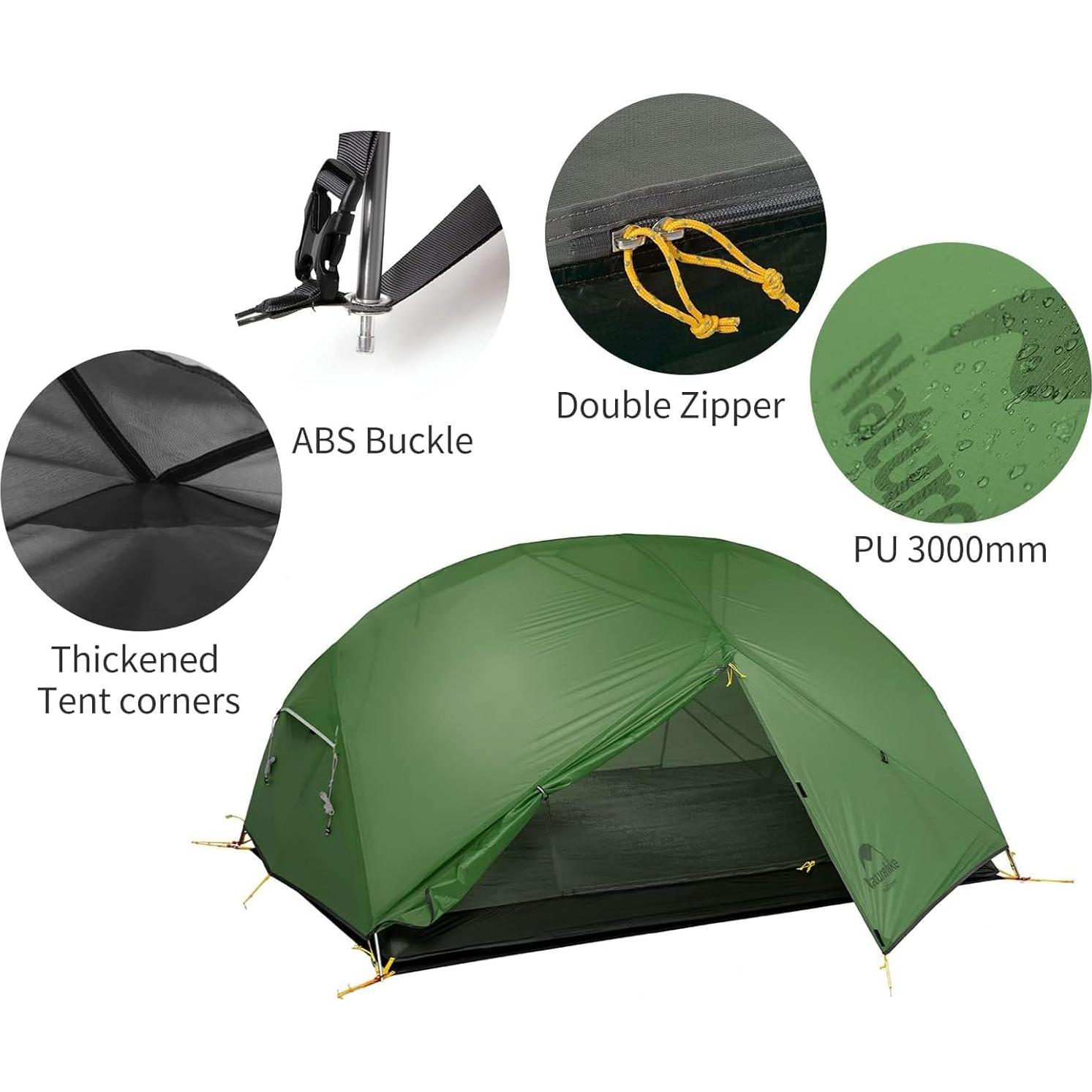 Tienda de Camping Naturehike Mongar 2 Personas Impermeable