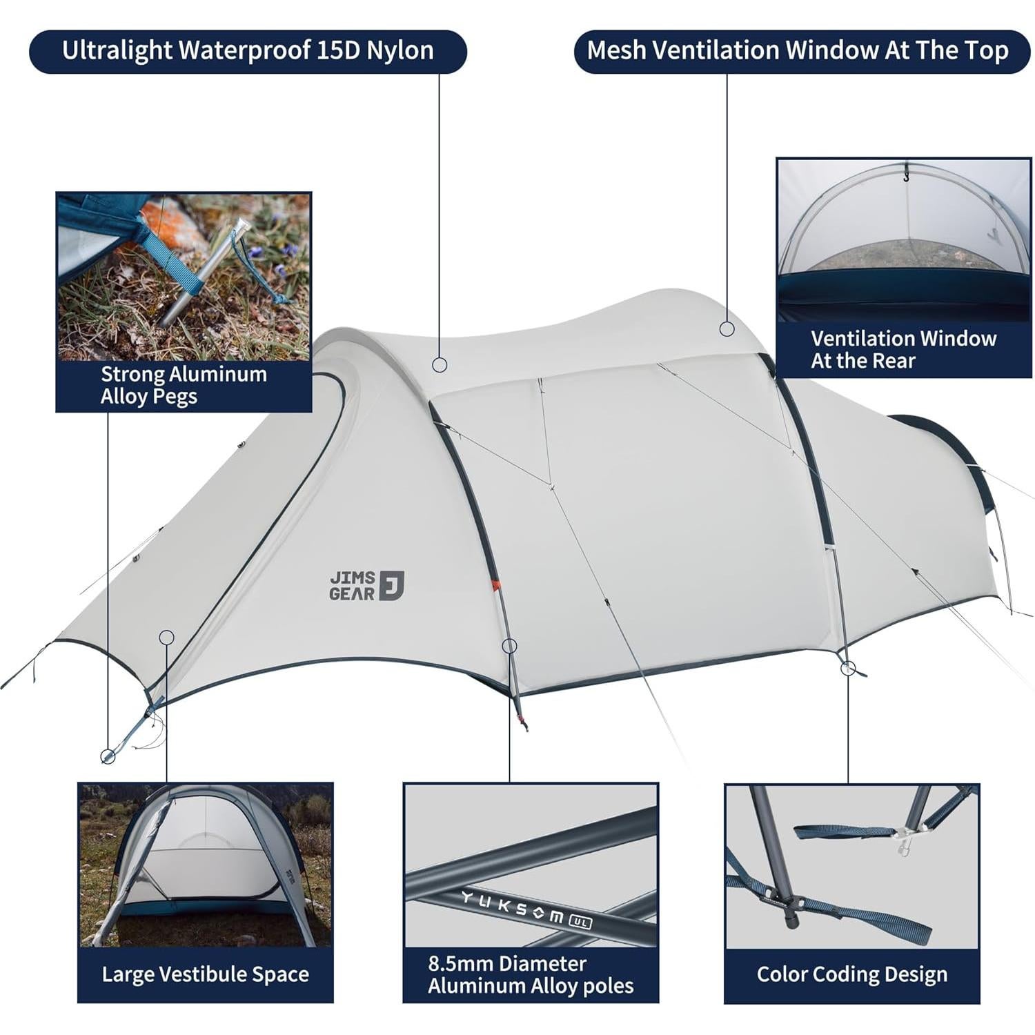 Tienda Ultraligera Naturehike Daban 1 Persona Impermeable