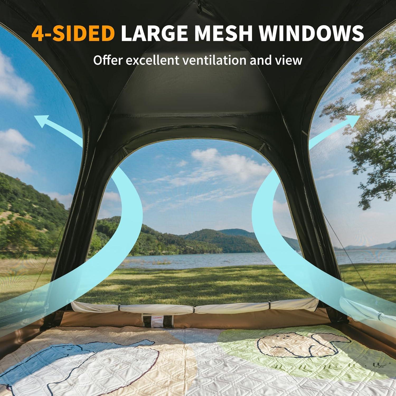 Tienda de campaña Naturehike Ango 3-4 personas impermeable