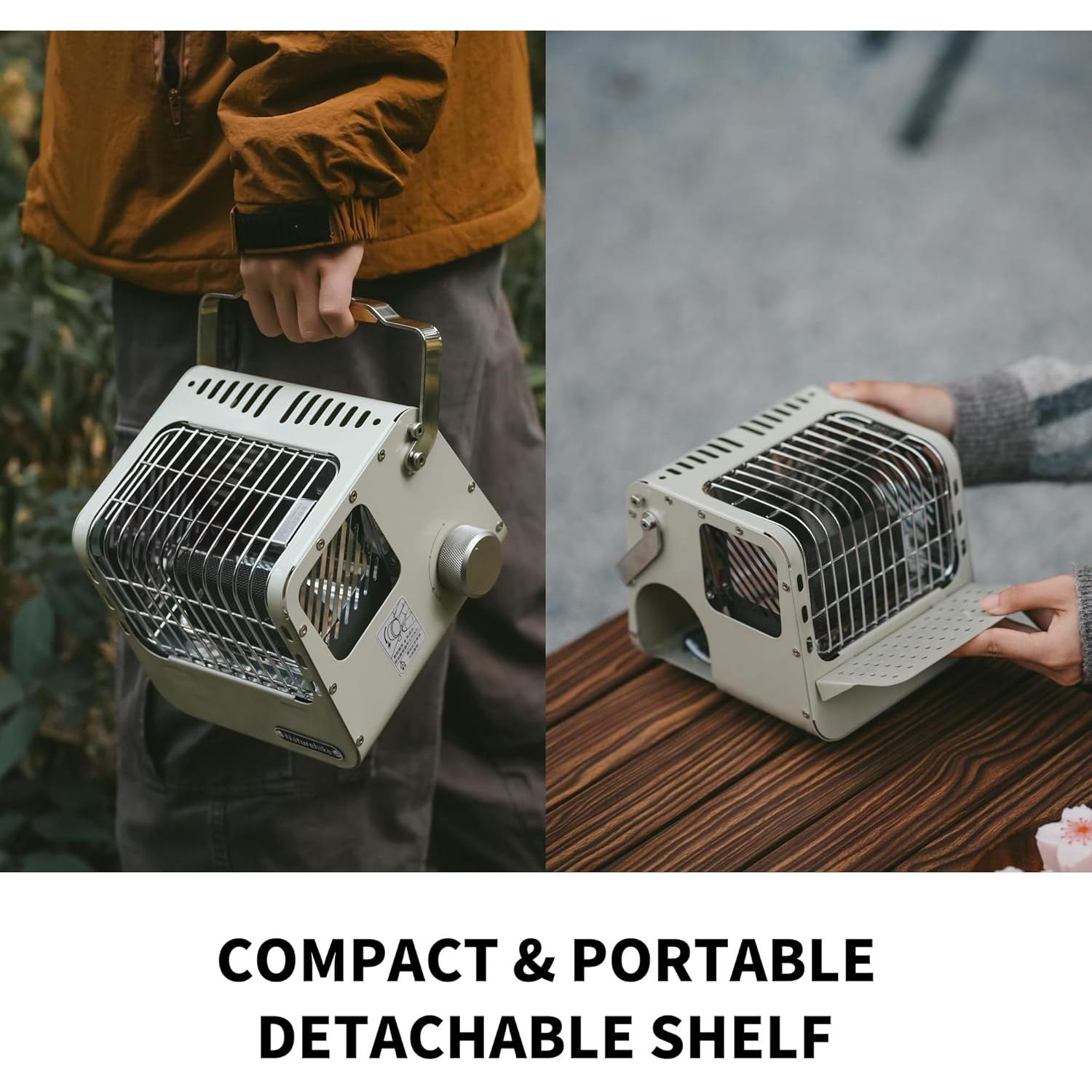 Calentador de Camping Naturehike 3-en-1 Butano 3750 BTU