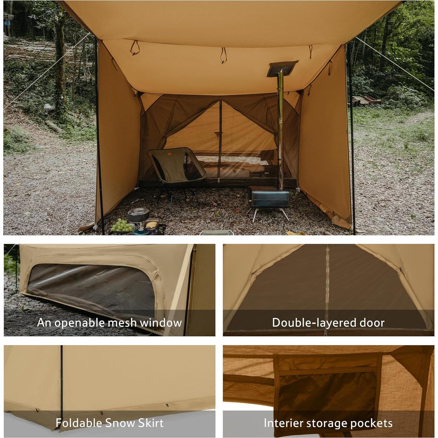 Tienda Caliente Naturehike para 1 Persona Algodón TC 4 Estaciones