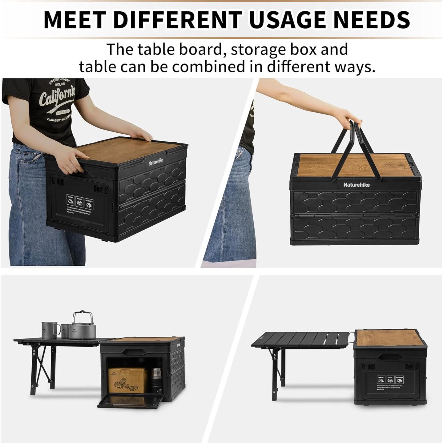 Mesa de Camping Naturehike Lispace Plegable 100x35.6cm 25kg