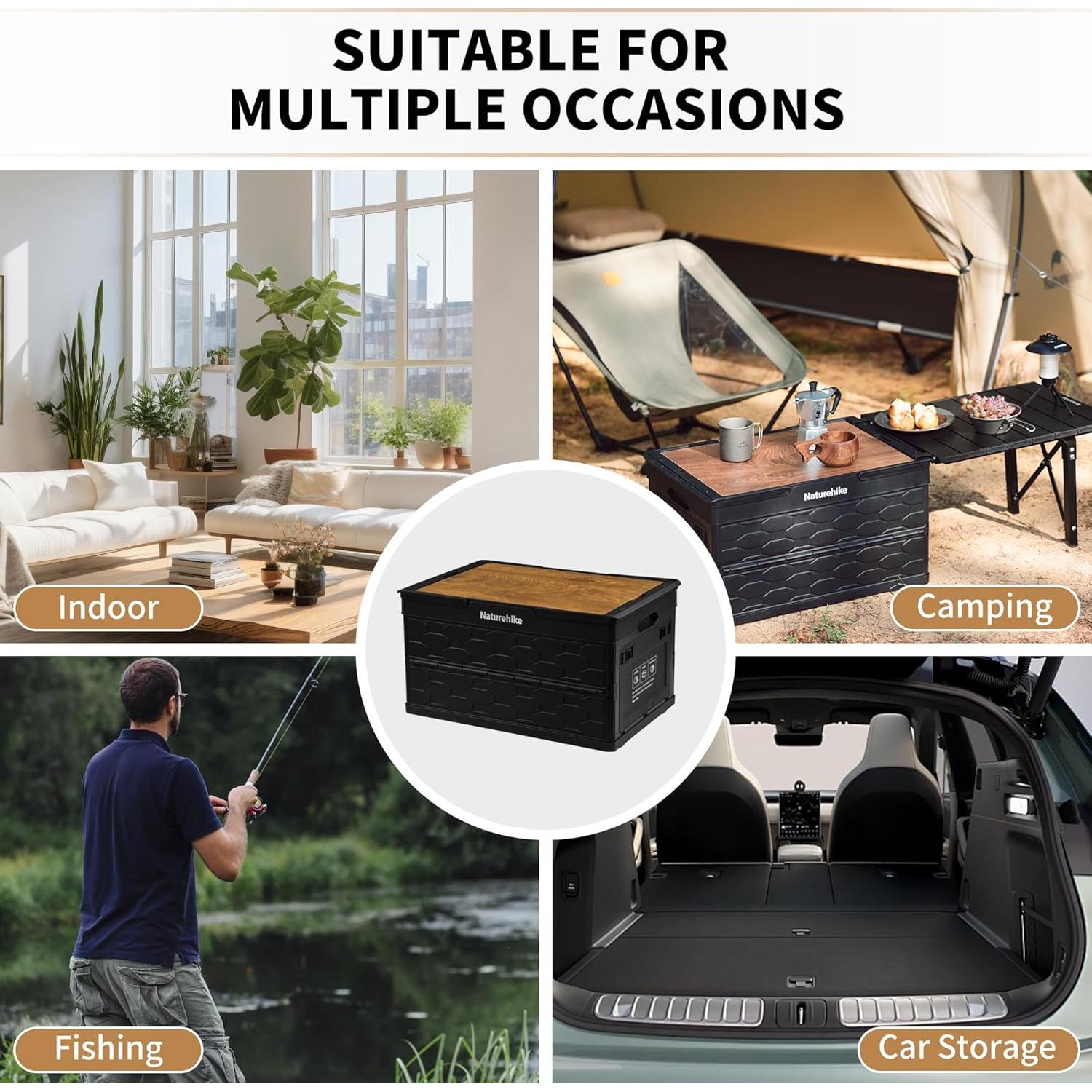 Mesa de Camping Naturehike Lispace Plegable 100x35.6cm 25kg