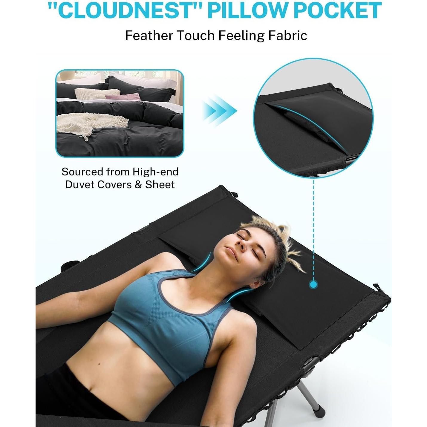 Cama de Camping Gonex Plegable Ultraligera 159kg 189.9x69.9cm