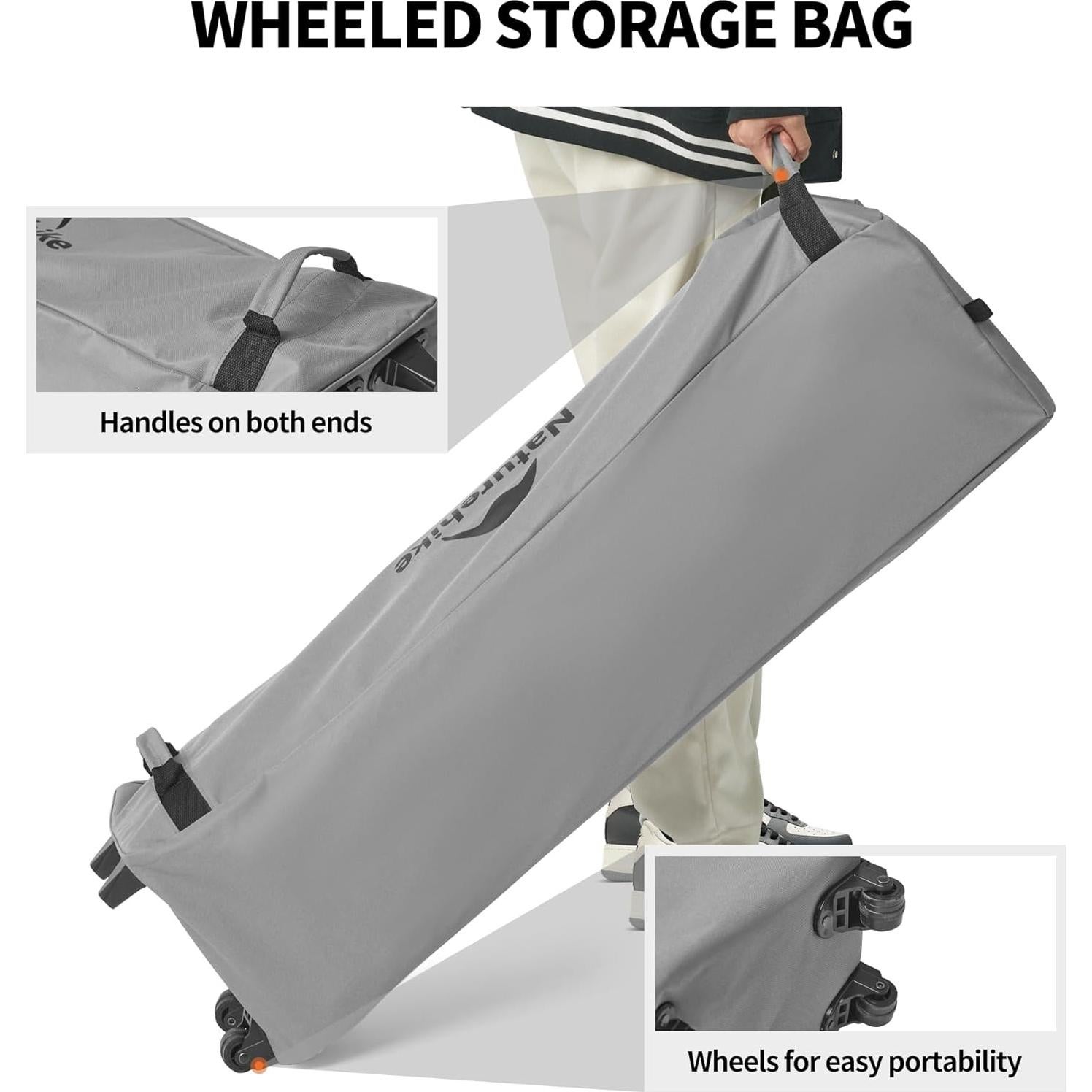 Cama de Camping Plegable Naturehike para 2 Personas con Colchón