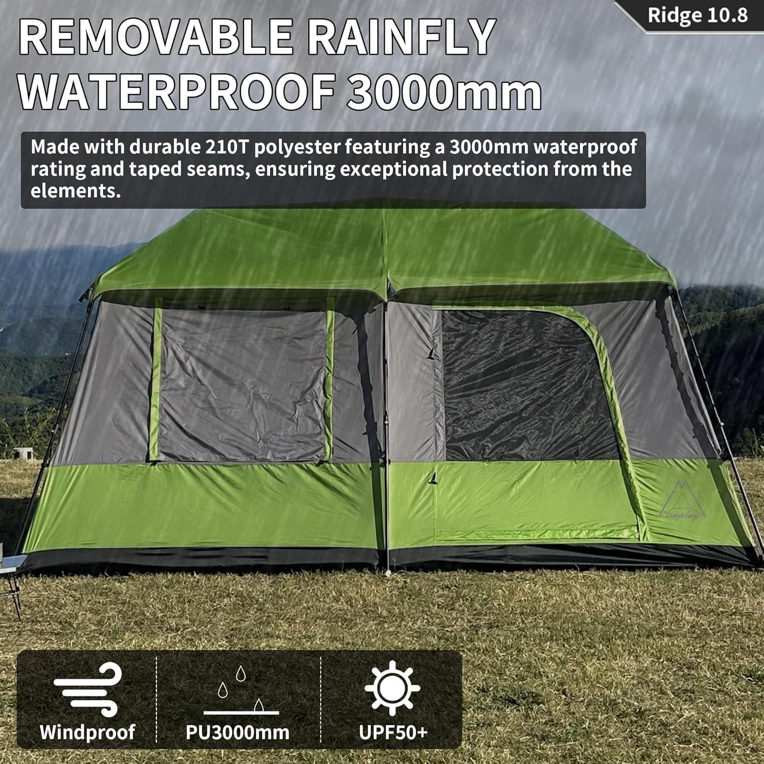 Carpa Familiar Instantánea Tenplay TS-RIDGE10.8 para 8 Personas