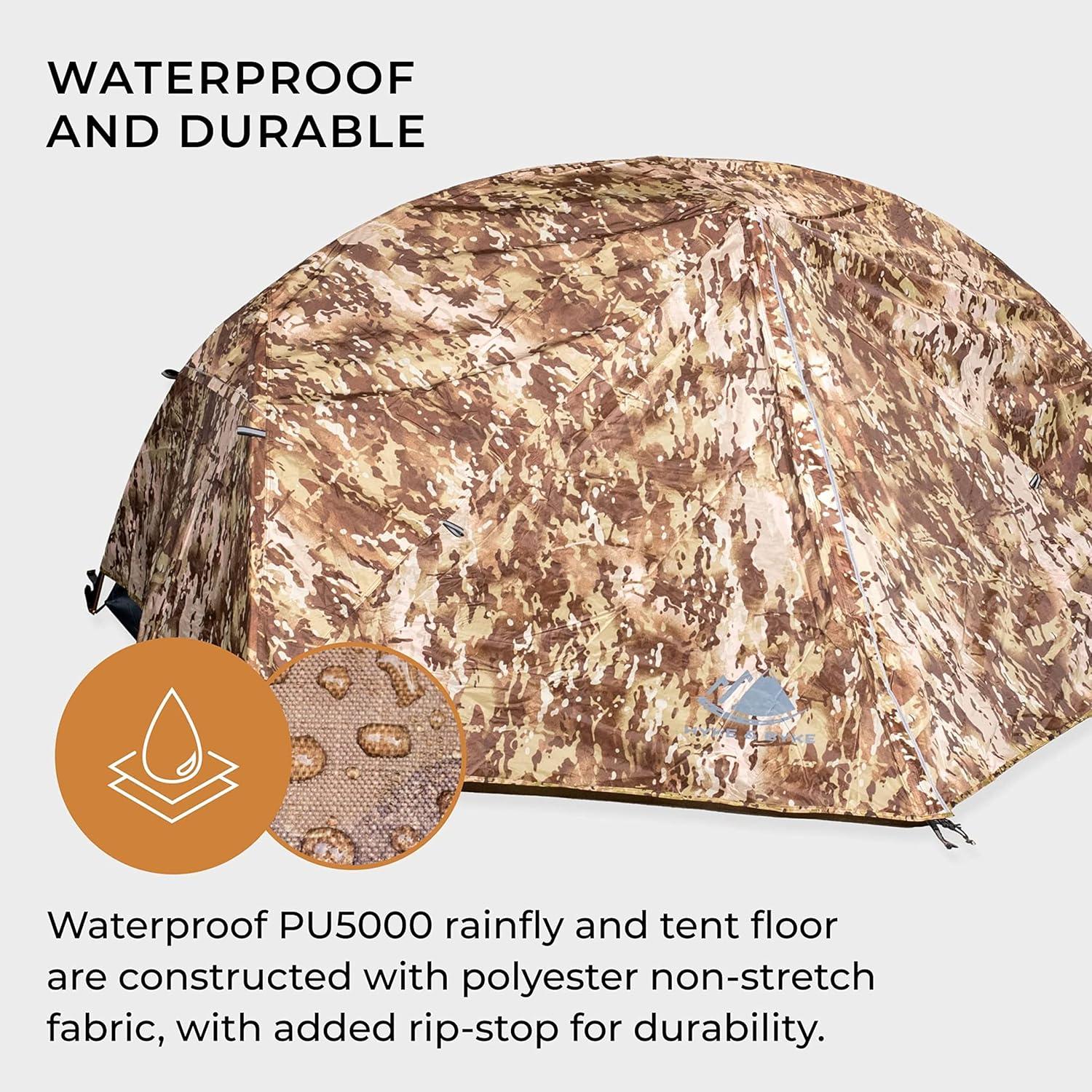 Tienda de Camping Ultraligera Hyke & Byke Zion 1 Persona Naranja