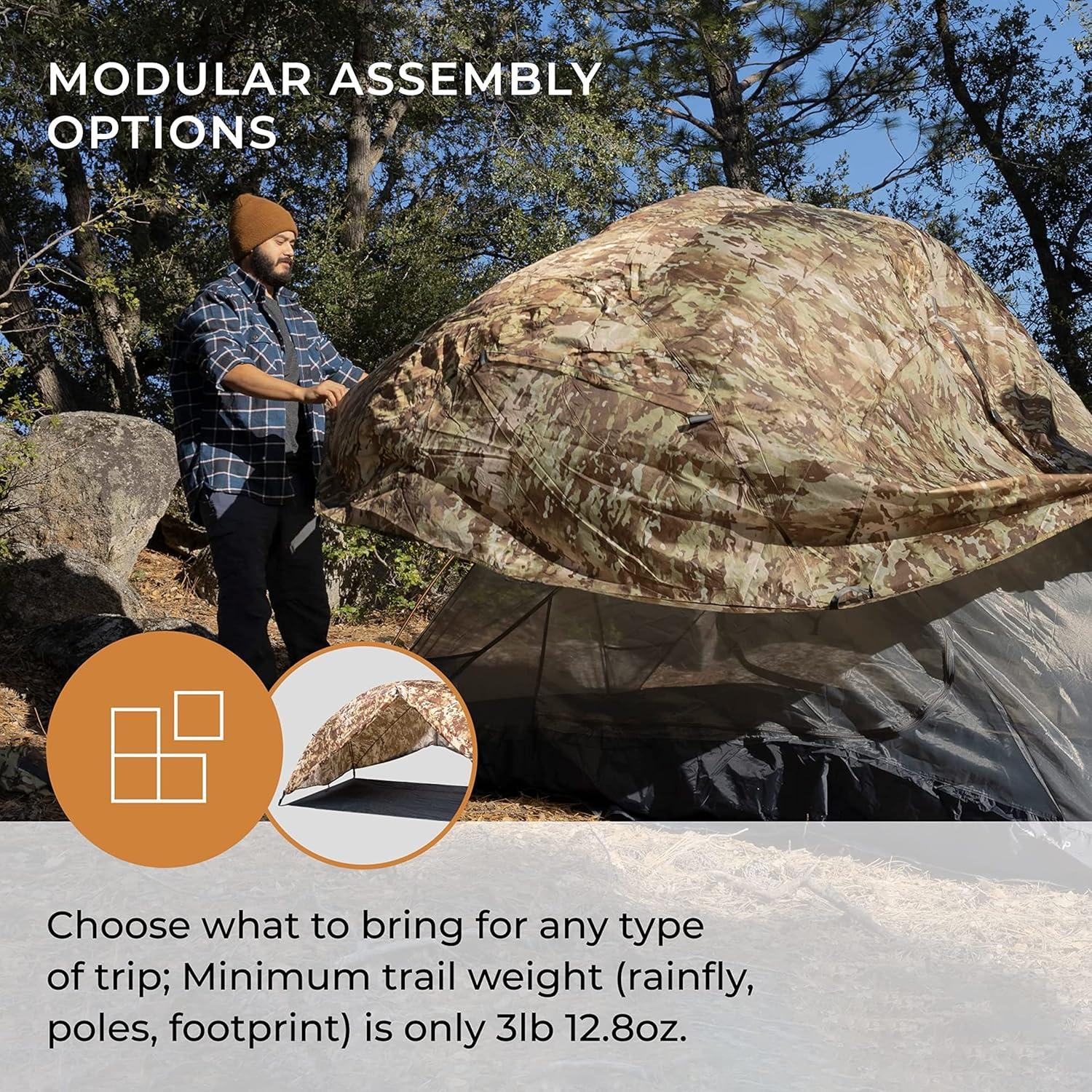 Tienda de Camping Ultraligera Hyke & Byke Zion 1 Persona Naranja