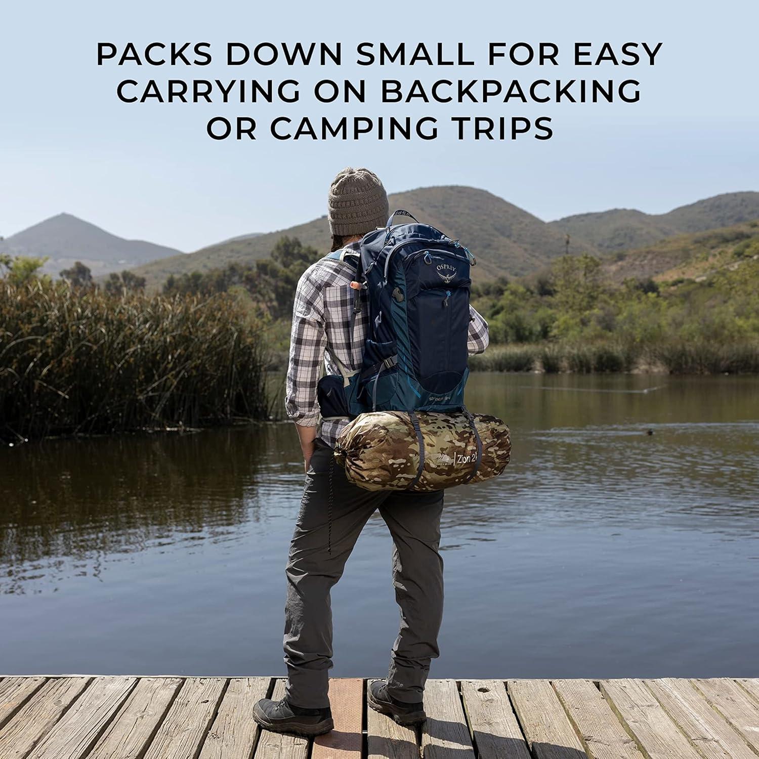 Tienda de Camping Ultraligera Hyke & Byke Zion 1 Persona Naranja