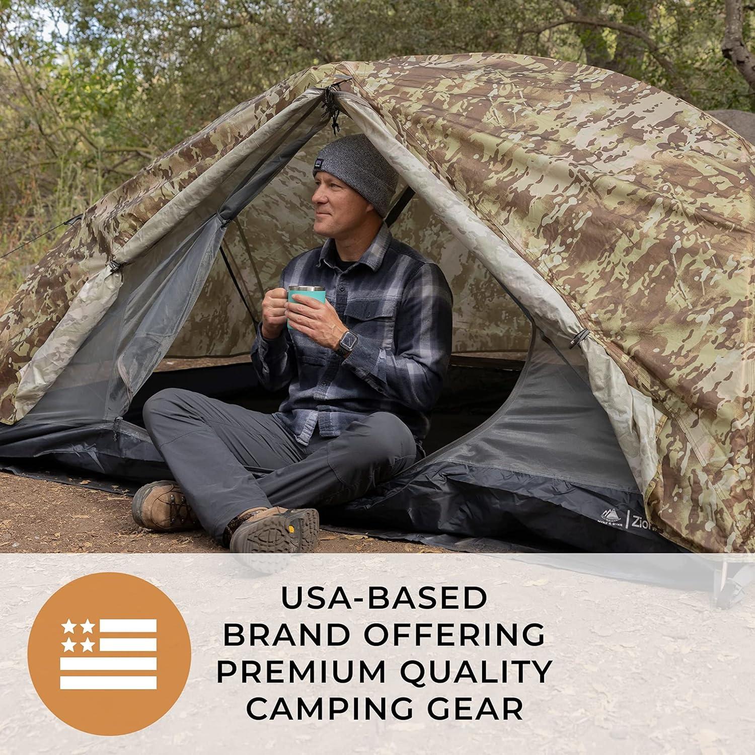 Tienda de Camping Ultraligera Hyke & Byke Zion 1 Persona Naranja