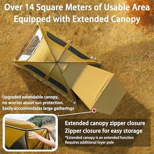 Tienda de Camping Naturehike Dune 4 Estaciones 4-6 Personas