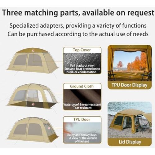 Tienda de Camping Naturehike Dune 4 Estaciones 4-6 Personas