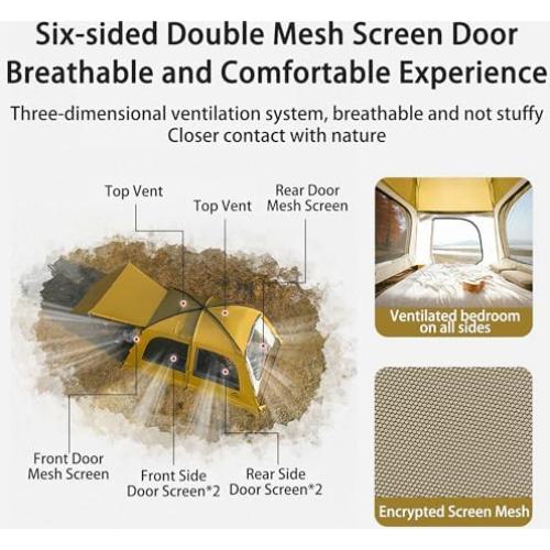 Tienda de Camping Naturehike Dune 4 Estaciones 4-6 Personas