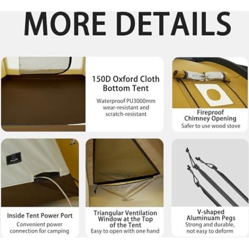 Tienda de Camping Naturehike Dune 4 Estaciones 4-6 Personas