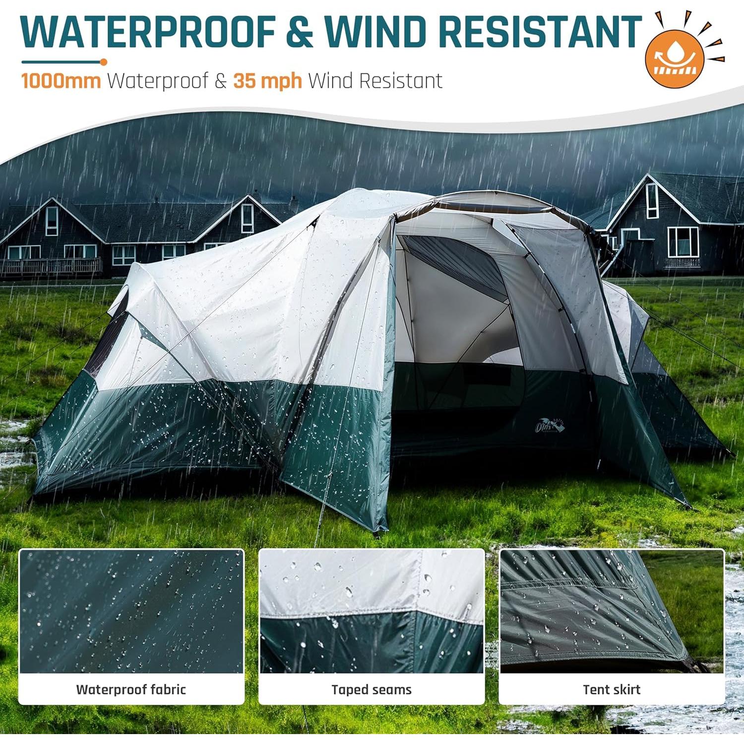 Tienda de Camping DMH OUTDOORS para 11 Personas con Porche