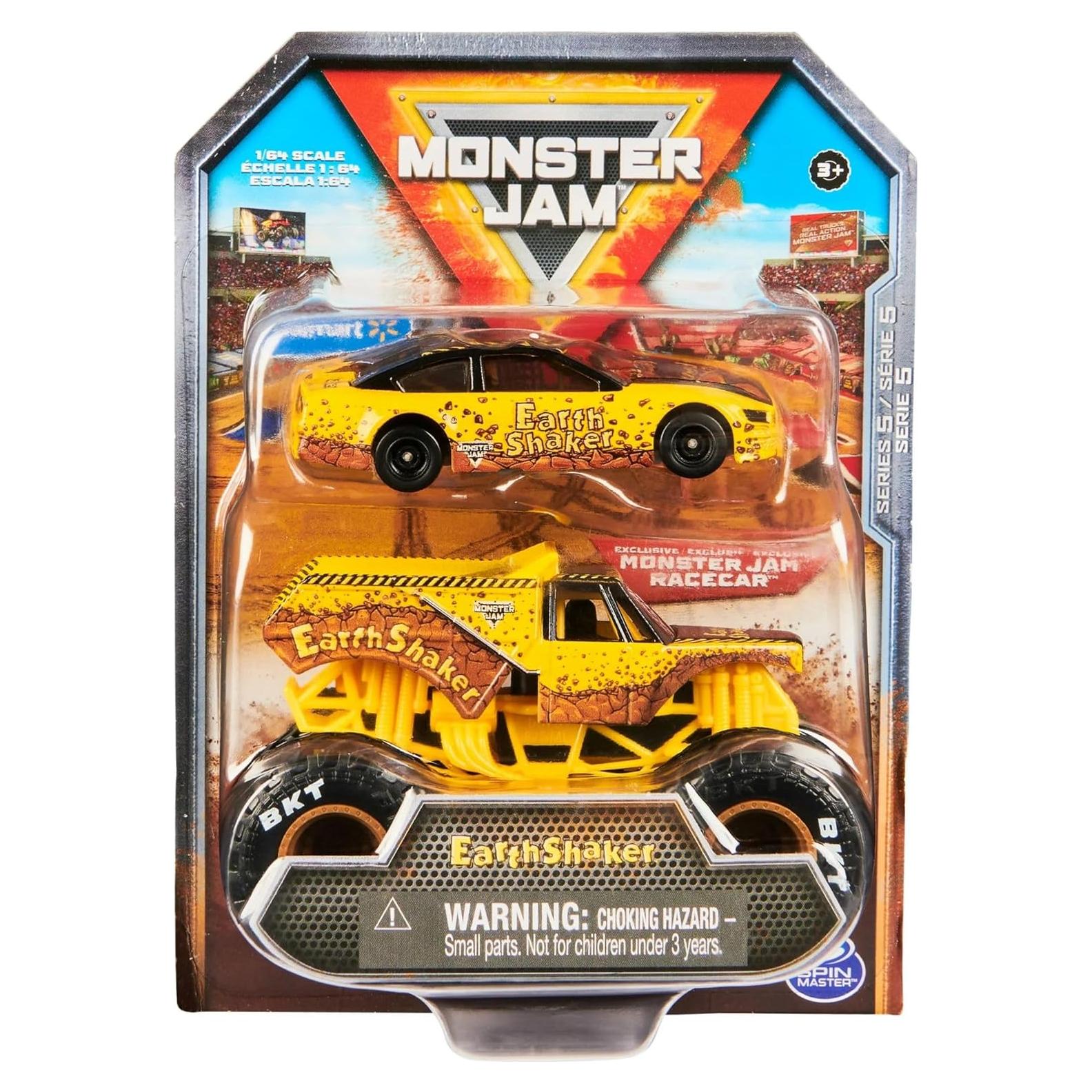 Set 2-Pack Monster Jam Spin Master 1:64 Camión y Auto