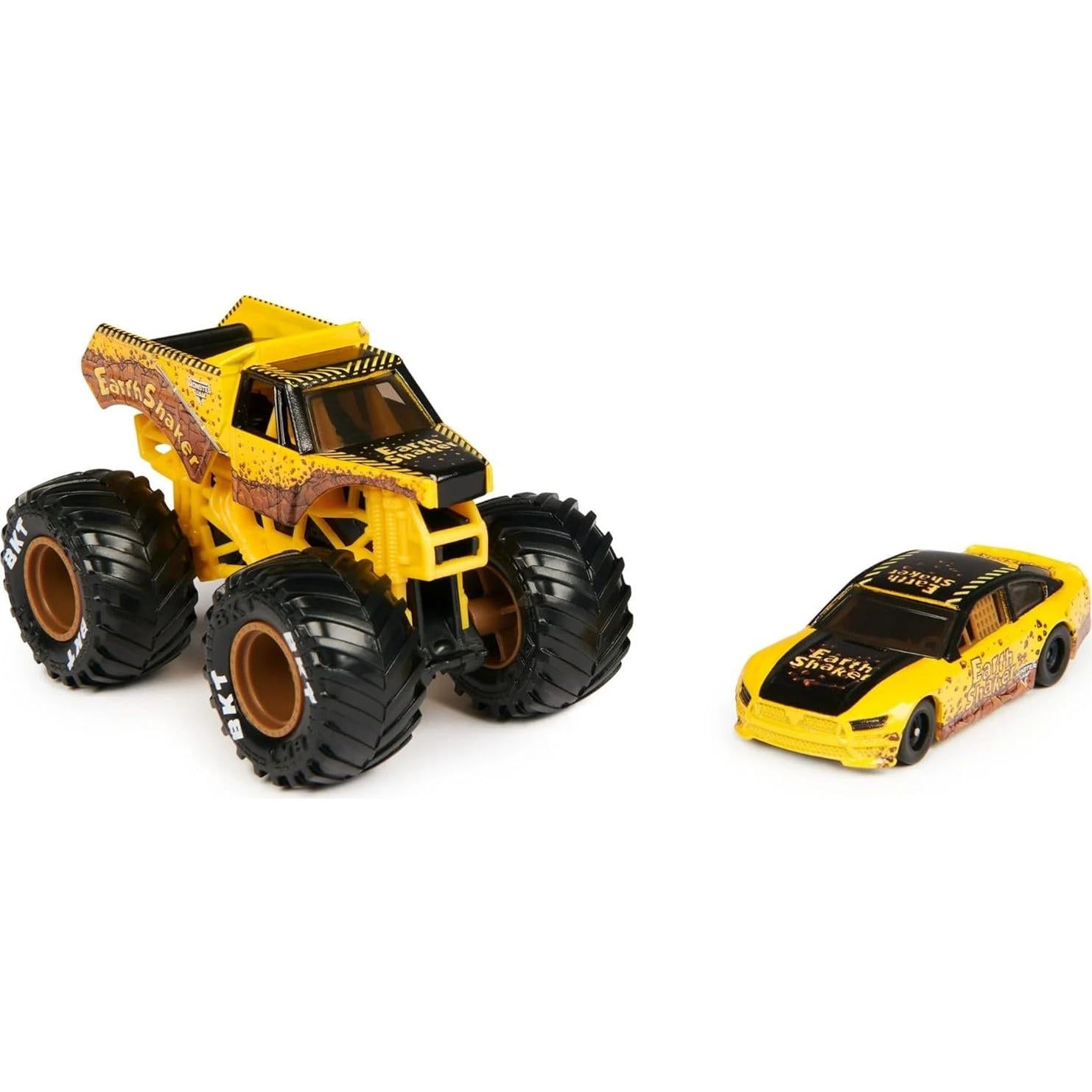 Set 2-Pack Monster Jam Spin Master 1:64 Camión y Auto