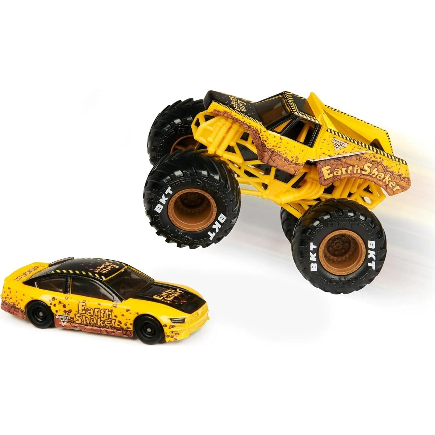 Set 2-Pack Monster Jam Spin Master 1:64 Camión y Auto