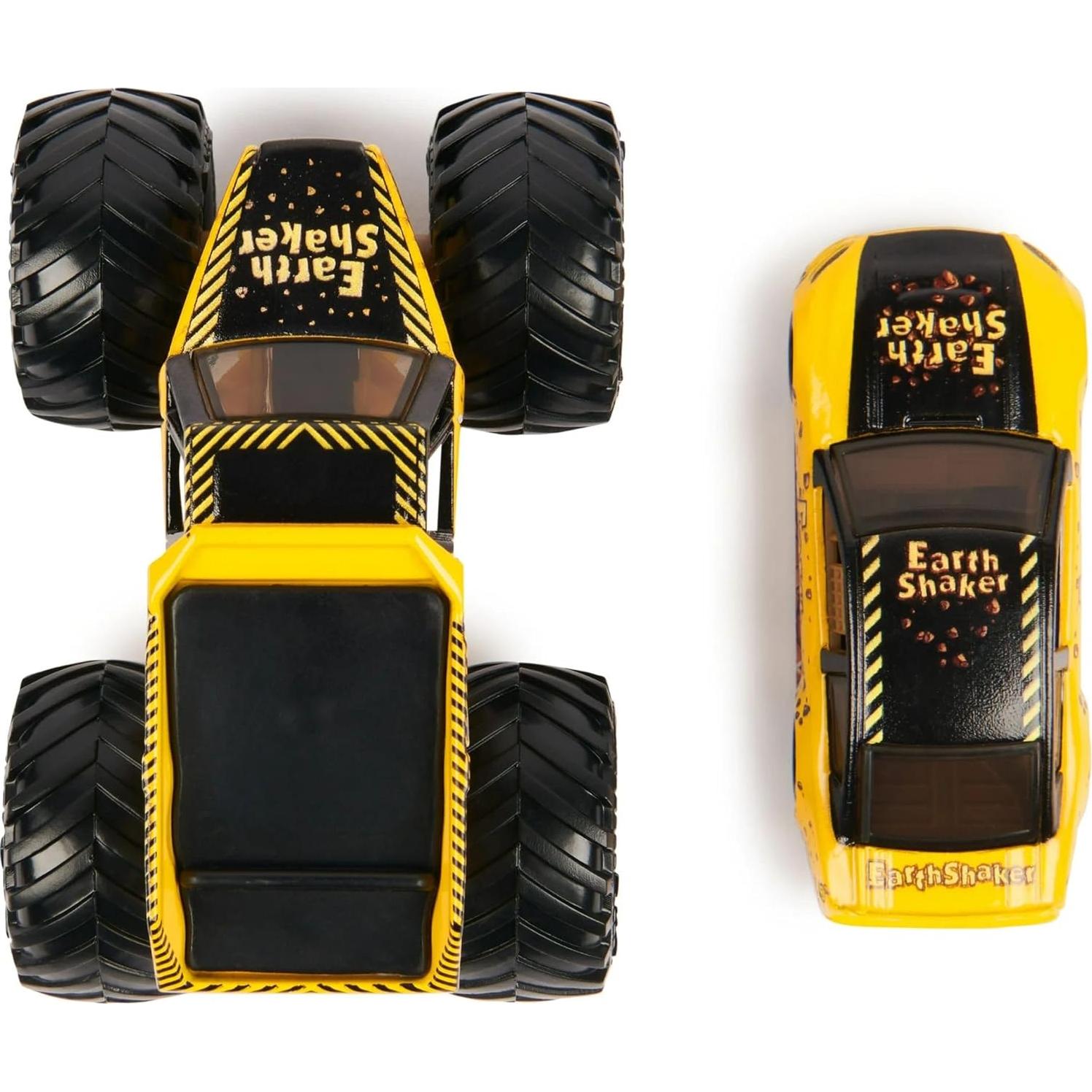 Set 2-Pack Monster Jam Spin Master 1:64 Camión y Auto