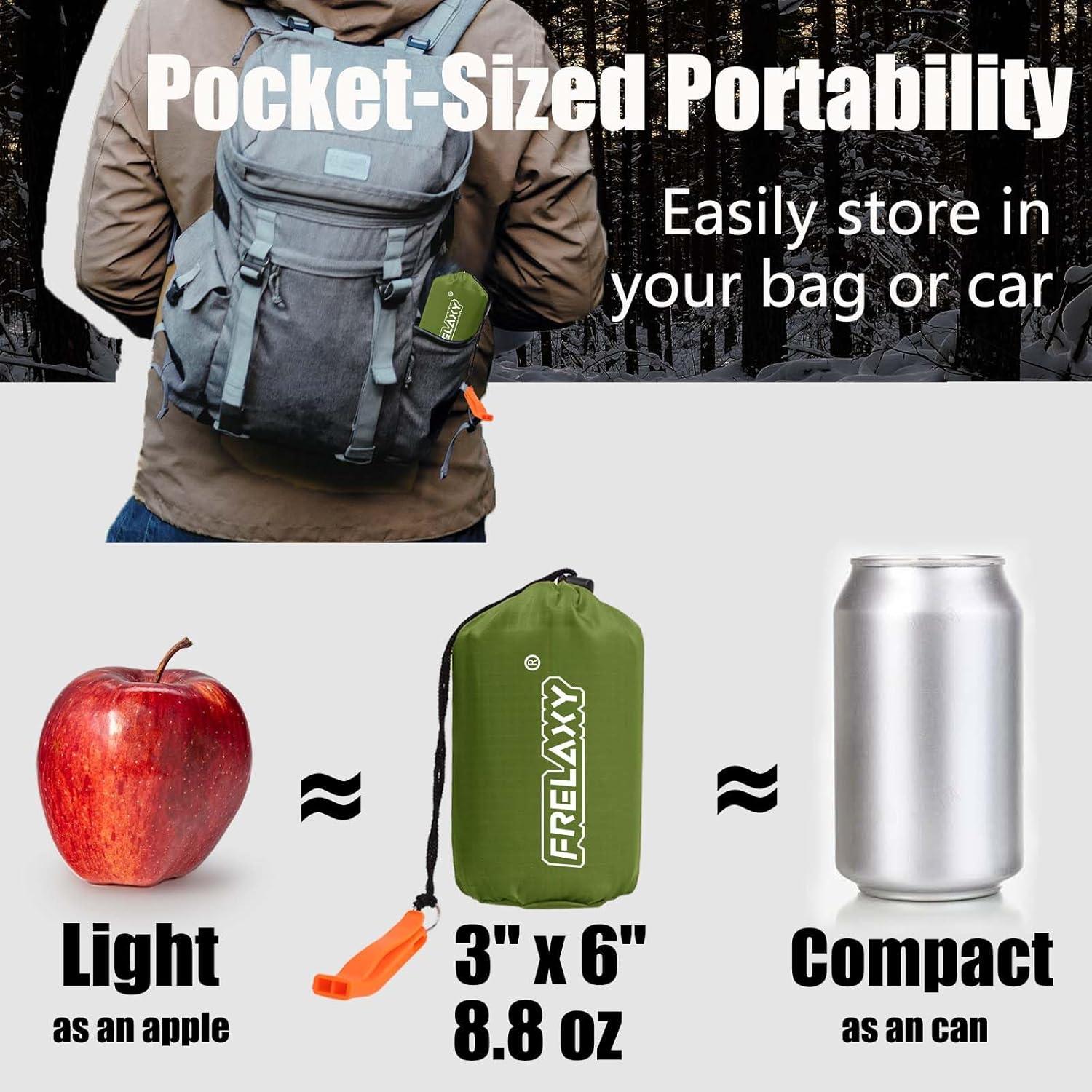 Carpa de Emergencia Frelaxy FY-29D para 2 Personas Verde