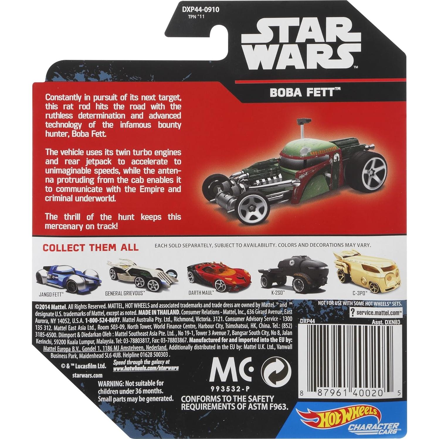 Star Wars Rogue One Character Car, Boba Fett