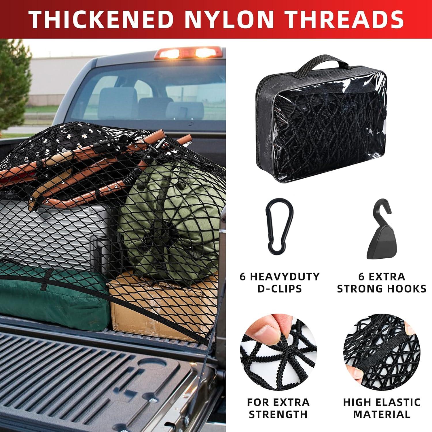 Red de Carga KRZKRZ para Cama de Camioneta 4x4 Estirable