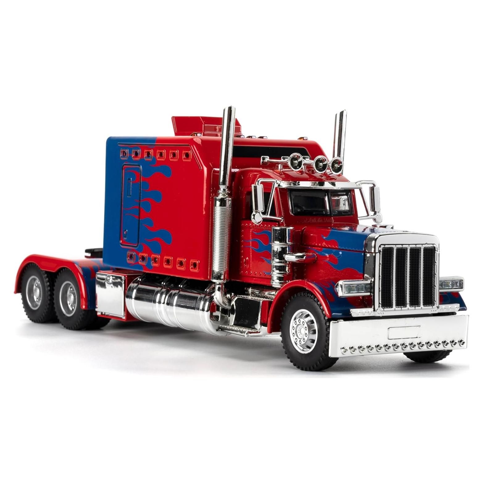 Camión Semi Pesado 1:24 Therina Rojo Diecast con Luces y Sonidos