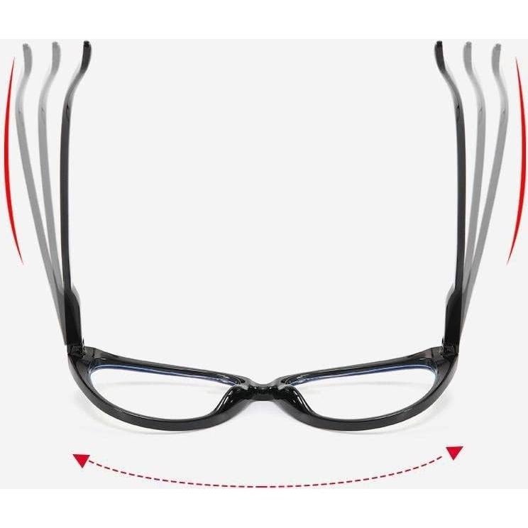 Gafas de Lectura MaLuan con Bloqueo de Luz Azul - Gato-Ojo