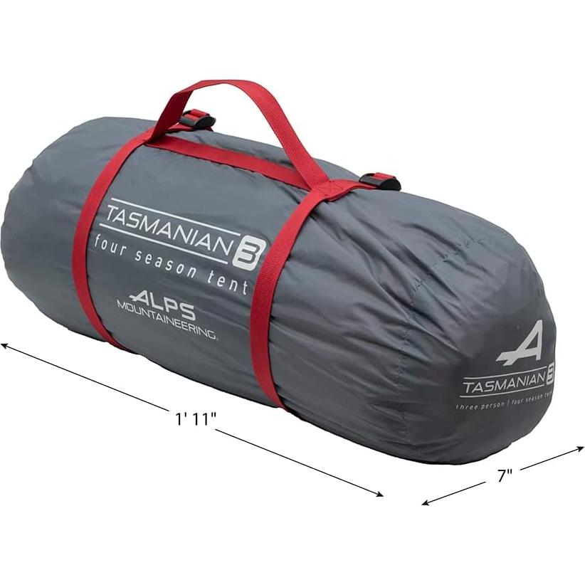 Tienda de Camping ALPS Tasmaniana 3 Personas Naranja/Gris