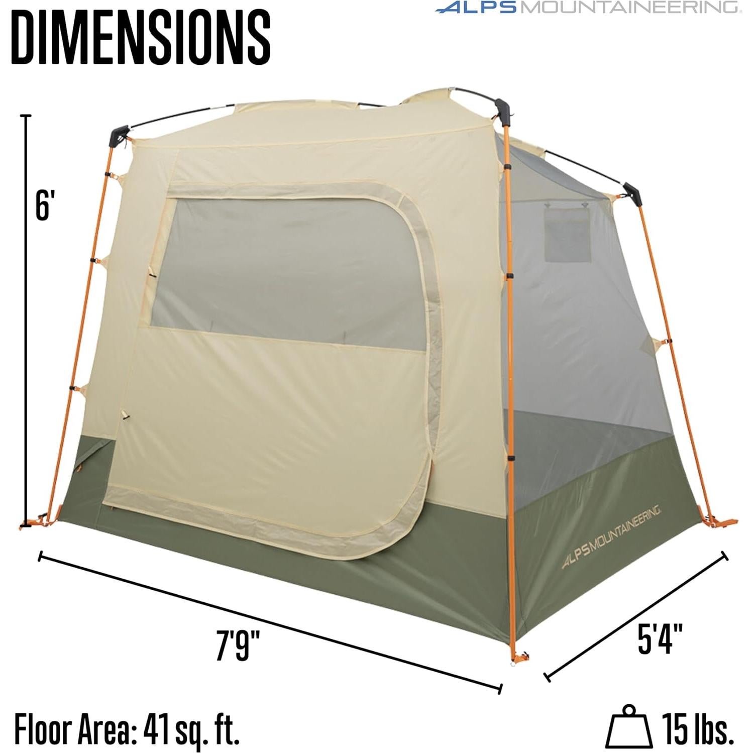 Tienda de Camping ALPS Mountaineering Ranger Cot Cabin 1 Persona 1.83m