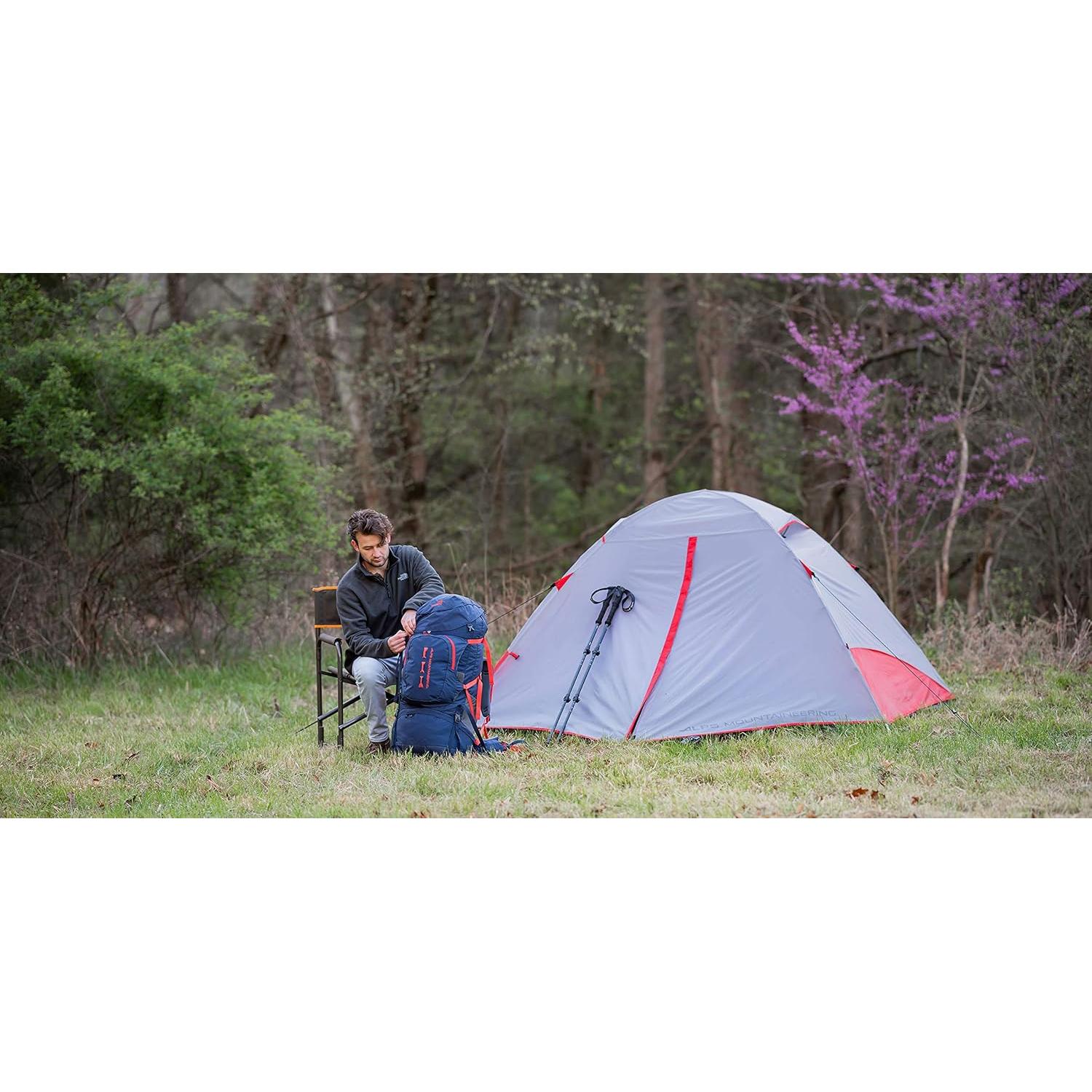 Tienda de Camping ALPS Mountaineering Taurus 2 Personas Gris/Rojo